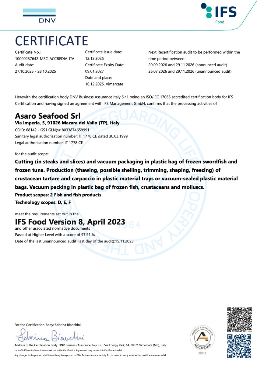 PDF 2025 RC IFS 10000237642-MSC-ACCREDIA-ITA PDF 2025 RC IFS 10000237642 MSC ACCREDIA ITA